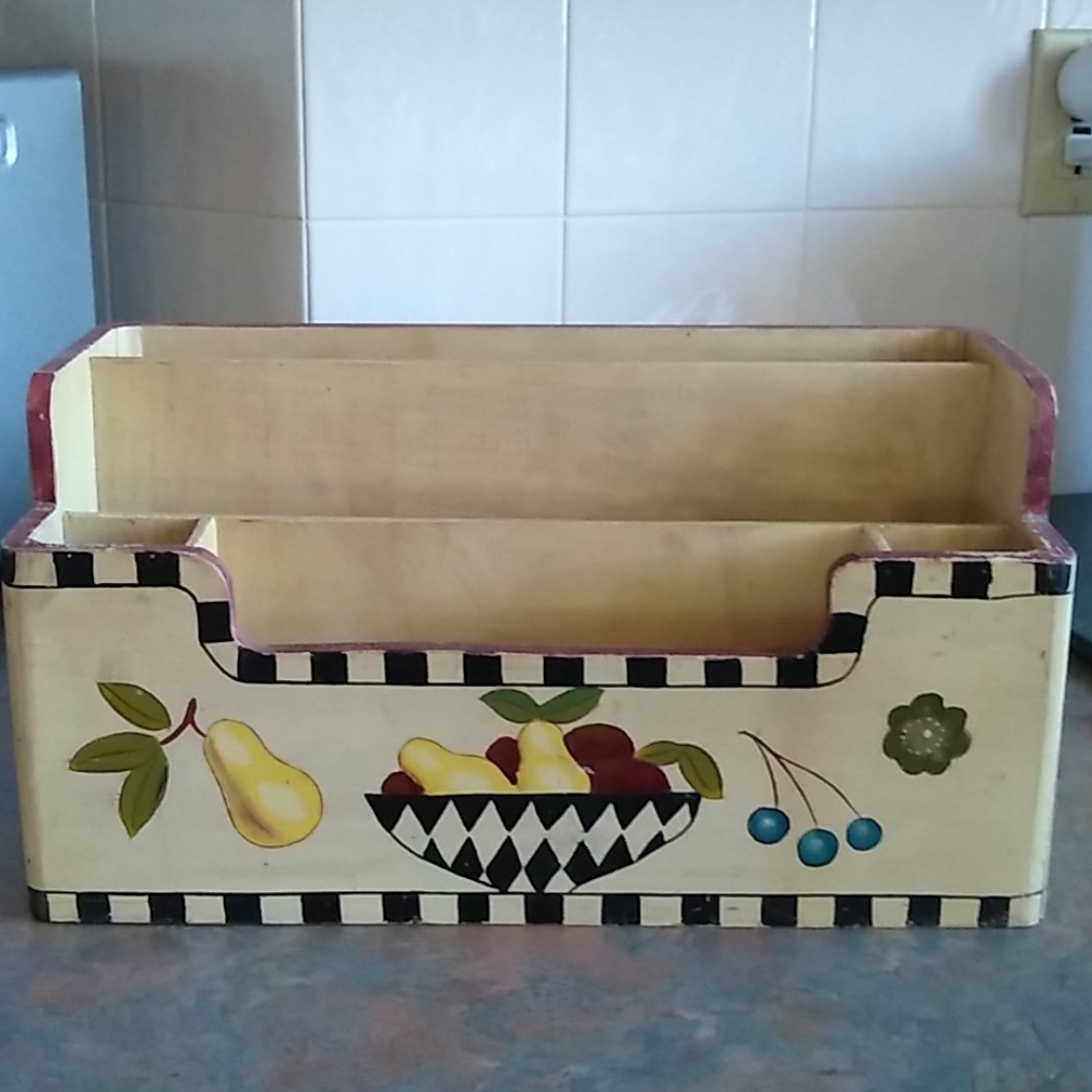 Vintage Wood Letter Box
